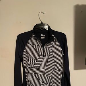 Navy Blue active long sleeve cover up